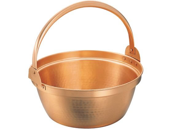 丸新銅器 銅 山菜鍋(内側スズ引き無し)36cm 0143100