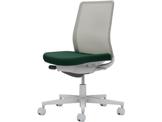 コクヨ モネット 背メッシュ 肘無 Lグレー Lグレー ディープグリーン(U) コクヨ モネット 背メッシュ 肘無 Lグレー Lグレー ディープグリーン(U)