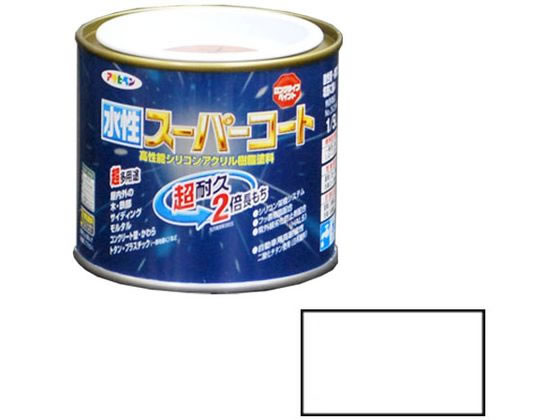 アサヒペン 水性スーパーコート 1／5L ツヤ消し白