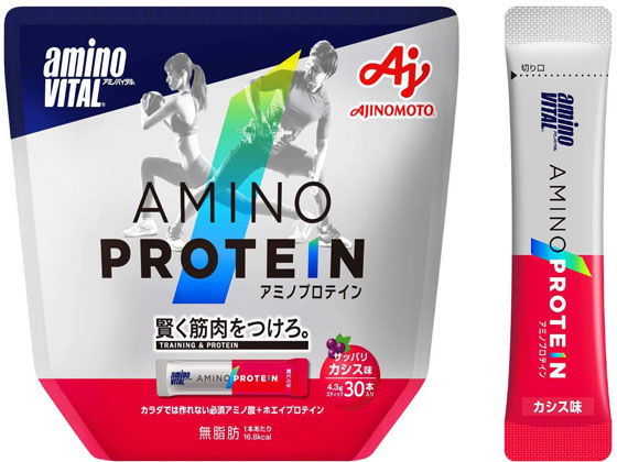 味の素 アミノバイタル アミノプロテイン サッパリカシス (4.3g×30本入) 味の素 アミノバイタル アミノプロテイン サッパリカシス (4.3g×30本入)