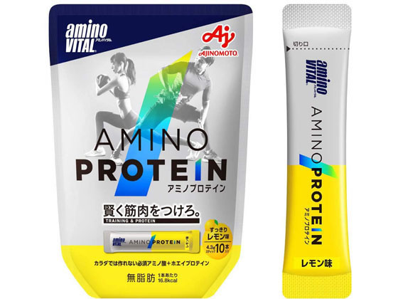 味の素 アミノバイタル アミノプロテイン レモン(4.3g×10本入) 味の素 アミノバイタル アミノプロテイン レモン(4.3g×10本入)