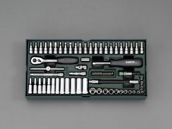 エスコ ソケットレンチセット トレー入り 1/4"DR EA687YA-2 エスコ ソケットレンチセット トレー入り 1/4"DR EA687YA-2