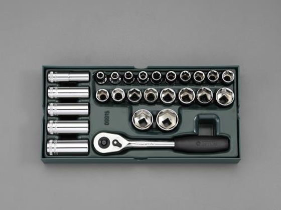 エスコ ソケットレンチセット トレー入り 1/2"DR EA687YA-4 エスコ ソケットレンチセット トレー入り 1/2"DR EA687YA-4