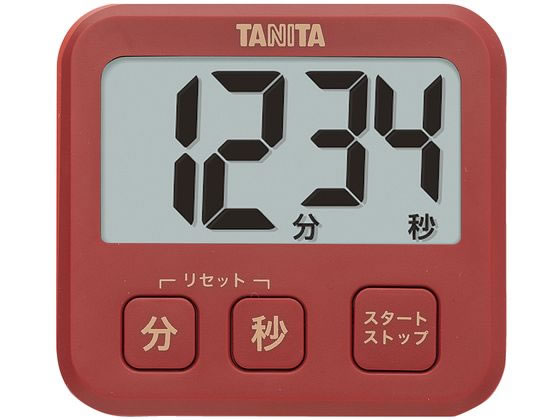 タニタ 薄型タイマー TD-408 レッド 8144800 タニタ 薄型タイマー TD-408 レッド 8144800