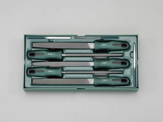●【セット内容】：８本●やすり（全長３１５ｍｍ・中目）平：刃長２００ｍｍ、幅２０×厚み５ｍｍ半丸：刃長２００ｍｍ、幅１９×厚み６ｍｍ丸：刃長２００ｍｍ、φ７．５角：刃長２００ｍｍ、幅８×厚み８ｍｍ三角