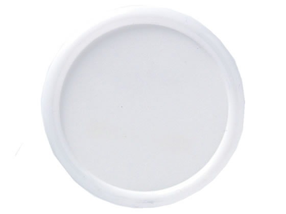 西敬 丸型名札 直径50mm ピン・クリップ両用 白 10個 P-6W