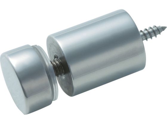 ●型番：SN-AA202●ナット頭部（mm）径×高さ：20×9 ●胴部高さ（mm）：50 ●取付物穴径（mm）：8●使用皿ビス径：4mm（別売） ●パッキン2枚付 ●取付物穴径：8mm ●取付物厚さ：