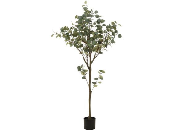 ●商品サイズ：幅８５０×奥行７００×高さ１５００ｍｍ ●商品重量：３．９ｋｇ ●葉：ポリエチレン／スチール ●幹：ポリエチレン／スチール ●鉢：セメント／発泡スチロール／石／ポリプロピレン●注文単位：
