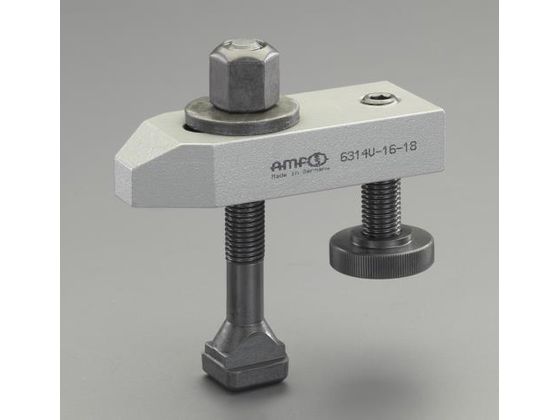エスコ サポートスクリュー付テーパークランプ M16 125mm EA637BD-16B