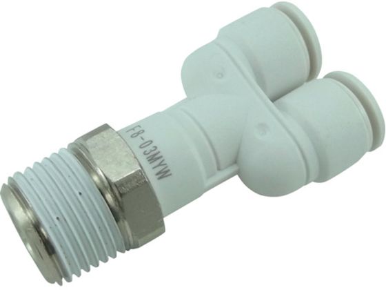 チヨダ ファイブメイルブランチワイ W(白)8mm・R3/8 F8-03MYW チヨダ ファイブメイルブランチワイ W(白)8mm・R3/8 F8-03MYW