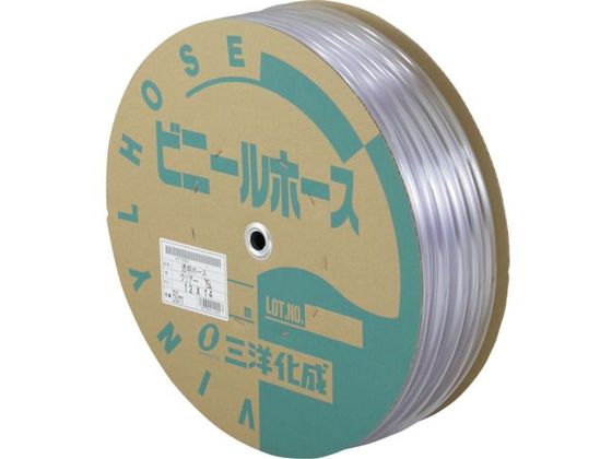 サンヨー 透明ホース12×14 50mドラム巻 TM-1214D50T