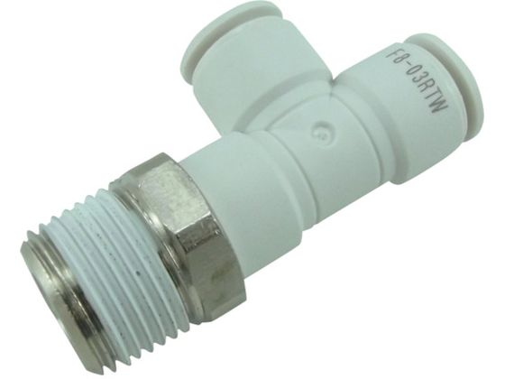 チヨダ ファイブメイルランティ W(白)8mm・R3/8 F8-03RTW チヨダ ファイブメイルランティ W(白)8mm・R3/8 F8-03RTW