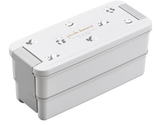 オーエスケー ぱんだ ランチボックス2段 仕切付 抗菌 PCW-650D オーエスケー ぱんだ ランチボックス2段 仕切付 抗菌 PCW-650D
