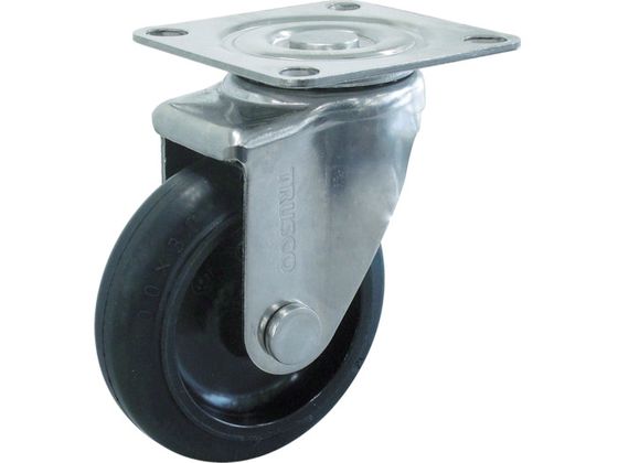 TRUSCO TYSシリーズ オールステンレス 自在 ゴム車125mm TYS-SUS-125