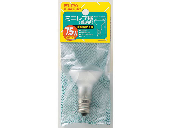 朝日電器 ミニレフ球 7.5W E17フロスト G-901H(F)