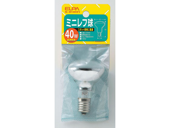 朝日電器 ミニレフ球 40W E17フロスト G-91H