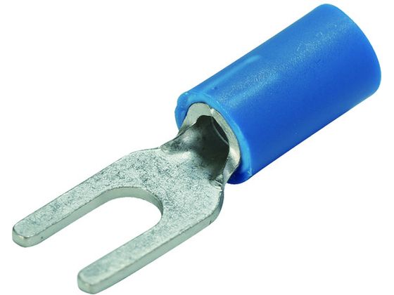 TRUSCO 絶縁被覆付圧着端子 ストレート形 Y形(100個入) T-AVF2-A4-B