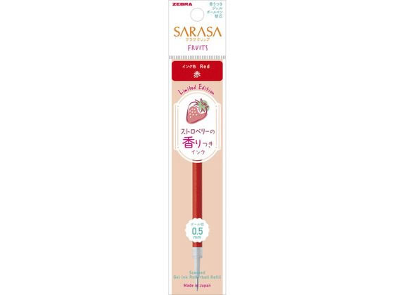 ゼブラ ジェルボールペン替芯JF-0.5芯 香り付 赤 ゼブラ ジェルボールペン替芯JF-0.5芯 香り付 赤
