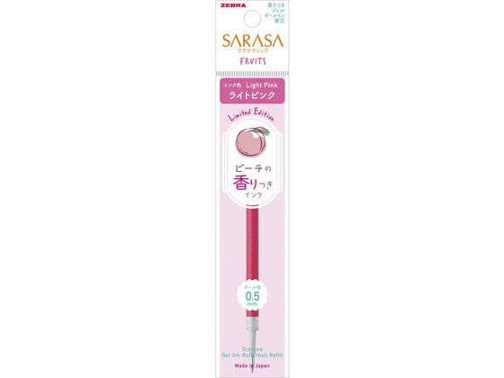 ゼブラ ジェルボールペン替芯JF-0.5芯 香り付 ライトピンク ゼブラ ジェルボールペン替芯JF-0.5芯 香り付 ライトピンク
