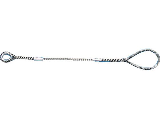 TRUSCO Wスリング Bタイプ 片端シンブル入り 6mm×2.5m