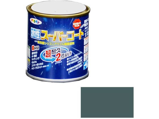 アサヒペン 水性スーパーコート 1／12L ヘリテージグリーン