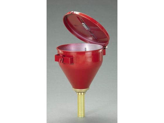 エスコ ドラム缶じょうご 感熱自閉フタ付 φ273 152mm