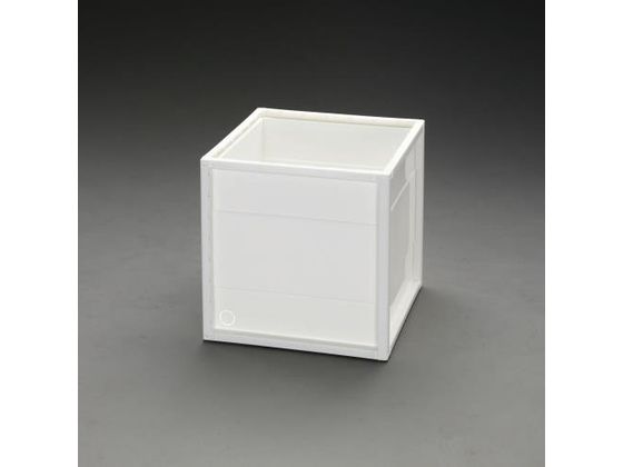 エスコ 収納ケース ホワイト 360×360×360mm EA506LW-3
