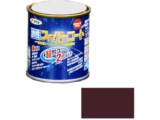 アサヒペン 水性スーパーコート 1／12L ブラウン