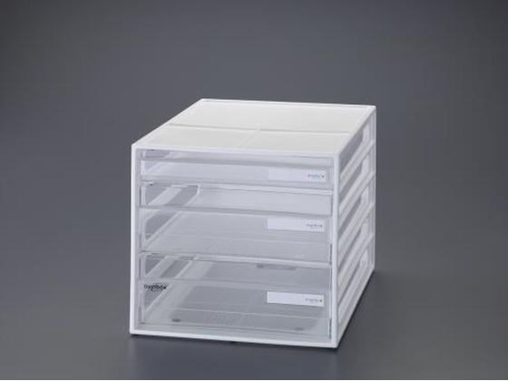 エスコ レターケース ホワイト 250×340×230mm 3段 EA954JA-1