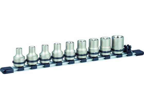 TONE インパクト用トルクスソケットセット(ホルダー付) 9pcs HATXE409 TONE インパクト用トルクスソケットセット(ホルダー付) 9pcs HATXE409