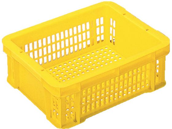 ヒシ SB型コンテナ(メッシュタイプ) W370×D282×H125 黄 黄 SB-9