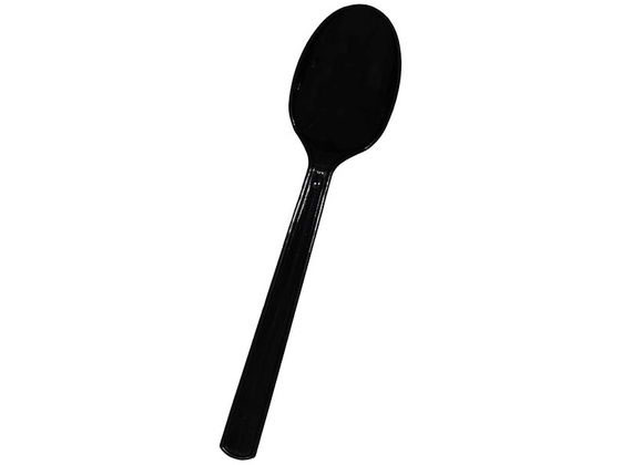 やなぎプロダクツ プラスチックスプーン 100本入 黒 Y-154