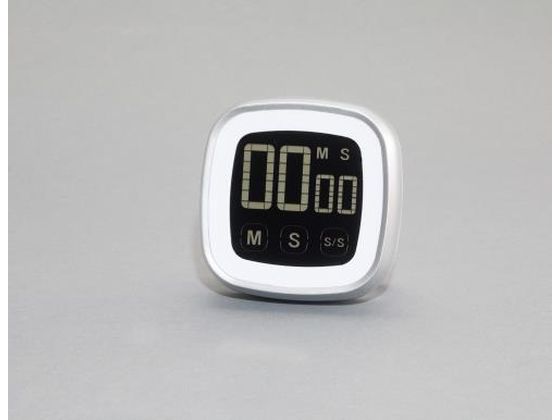 エスコ デジタルタイマー タッチパネル式 76×76×25mm EA798C-95