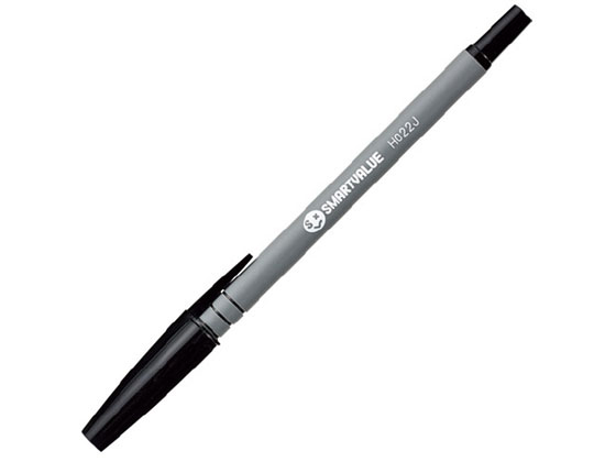 ジョインテックス ラバーボールペン 0.7mm 黒 10本 H022J-BK-10