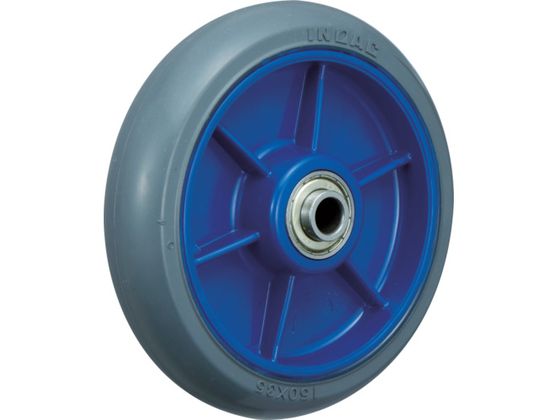 イノアック 低始動抵抗キャスター 車輪のみ Φ150 グレー シャフトΦ12 LR-150W-GR