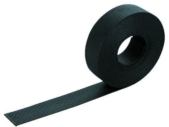 TRUSCO ナイロン平ベル 1.6t×30mm×5m 黒 TNB305-BK