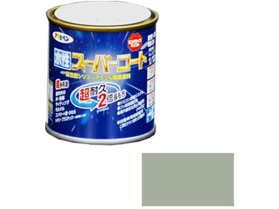 アサヒペン 水性スーパーコート 1／12L ソフトグレー