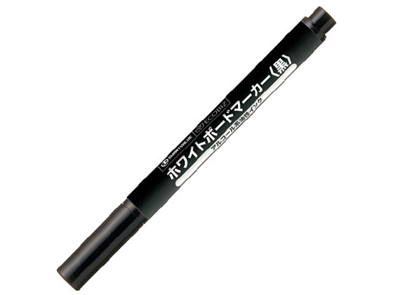 スマートバリュー ホワイトボードマーカー 細字 黒 10本