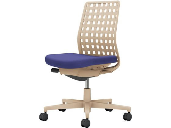 コクヨ モネット 背樹脂シェル肘無Sベージュ Sベージュ Dパープル(W) コクヨ モネット 背樹脂シェル肘無Sベージュ Sベージュ Dパープル(W)