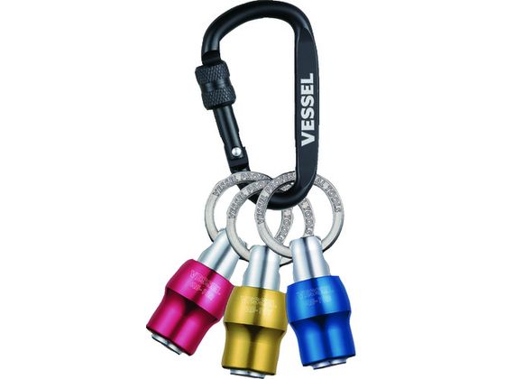 ●型番：QB-K3C●入数：３個●差込角（ｍｍ）：６．３５●全長（ｍｍ）：６１●幅（ｍｍ）：２０●カラビナ取付最大重量（ｇ）：１５００●クイックキャッチャー取付最大重量（ｇ）：５００●本体：アルミ●カ