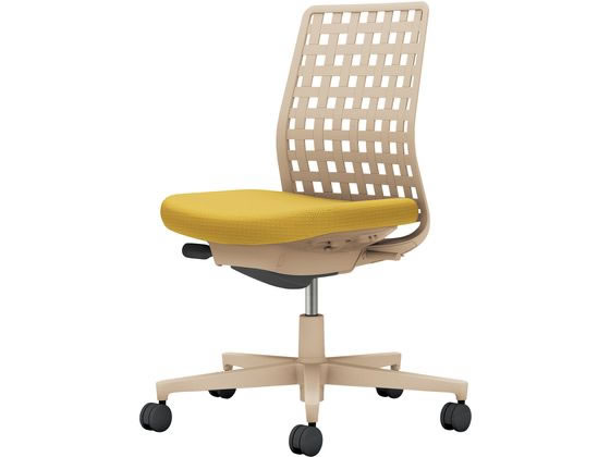 コクヨ モネット 背樹脂シェル 肘無 Sベージュ Sベージュ Oイエロー(U) コクヨ モネット 背樹脂シェル 肘無 Sベージュ Sベージュ Oイエロー(U)