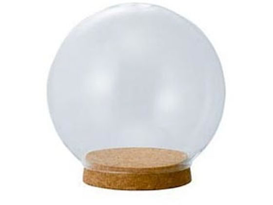 クレイ Glass Dome with Cork 12φ12H CLEAR 777-433-000