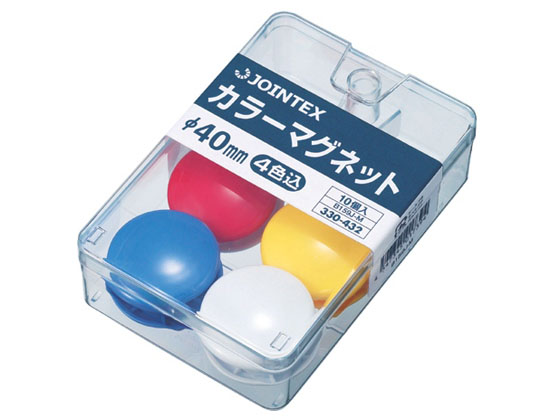 ジョインテックス カラーマグネット 40mm混色10個 B159J-M