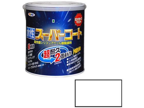 アサヒペン 水性スーパーコート 1.6L 白