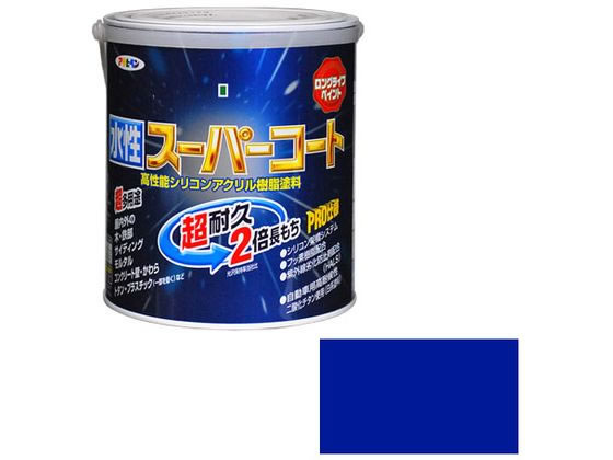 アサヒペン 水性スーパーコート 1.6L 青