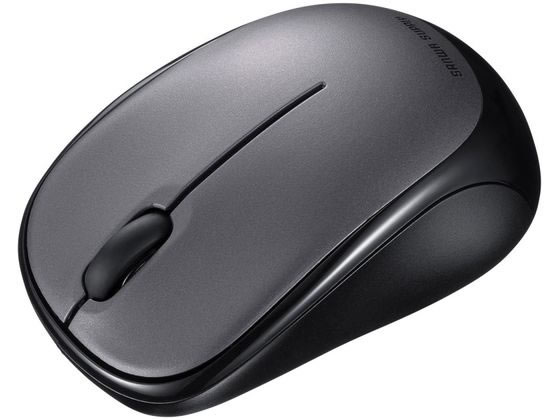 サンワサプライ 静音Bluetooth ブルーLEDマウス (ダークシルバー)