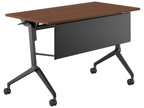 コクヨ フラップテーブル リーフライン 幕板付 ウォルナット W1200*D600 コクヨ フラップテーブル リーフライン 幕板付 ウォルナット W1200*D600