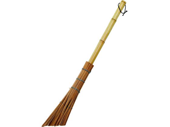 TRUSCO 竹ひご箒 短柄 全長740mm 柄340mm BAL-M