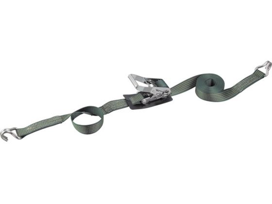 TRUSCO 強力型ベルト荷締機 SUS金具 50mm幅 700kg Jフック