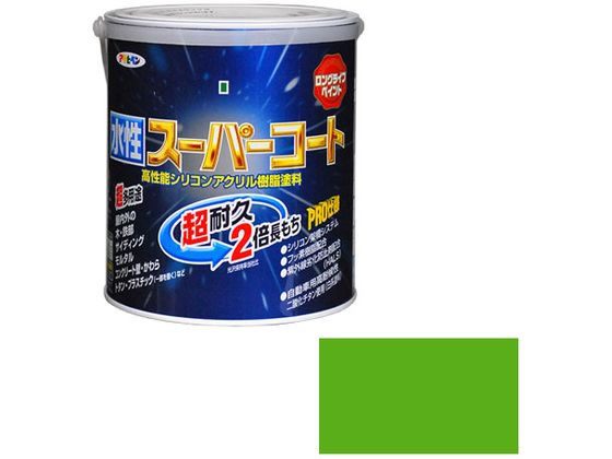 アサヒペン 水性スーパーコート 1.6L 若草色